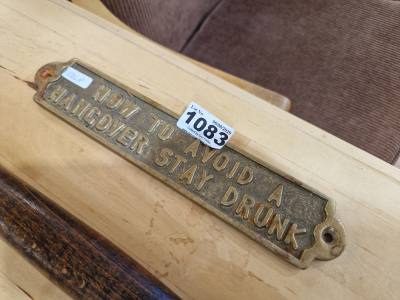 STAY DRUNK SIGN
