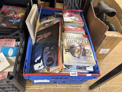 BOX OF ANIME BOOKS ETC.