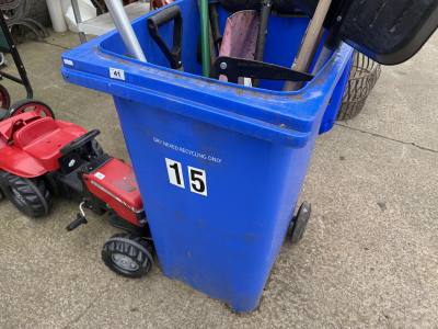 BLUE WHEELIE BIN