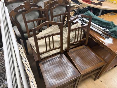 4 X DINING CHAIRS