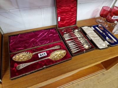 SILVERPLATE BERRY + TEASPOONS ETC