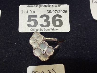 2 X SILVER DRESS RINGS