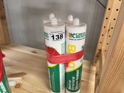 4 X TUBES NEUTRAL SILICONE STRUCTURAL SEALANT
