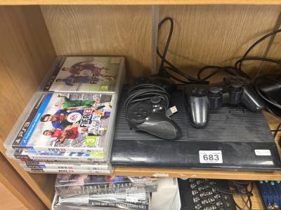 PS3 (NO LEAD)+ GAMES + CONTROLLERS