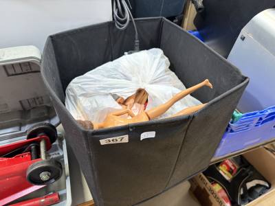 BOX OF BARBIE TOYS