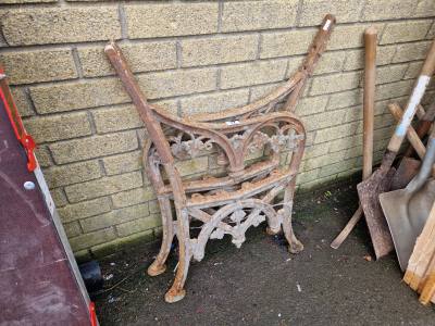 CAST IRON BENCH ENDS