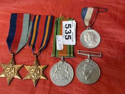 4 X WW2 MEDALS + JUBILEE MEDAL