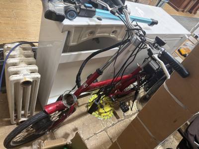 ELECTRIC BIKE + CHARGER (KEY IN OFFICE)