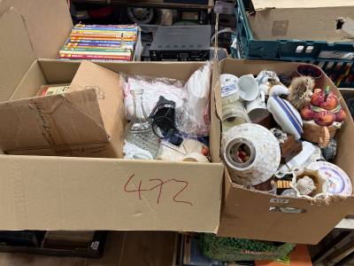 2 X BOXES OF COLLECTIBLES + ROSAMUND TEA SET