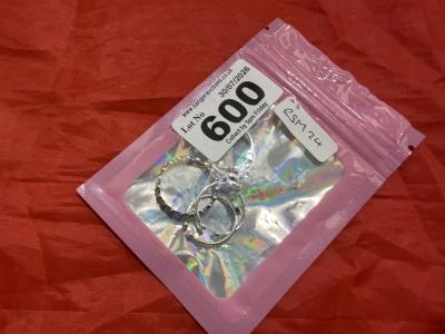 5 X SILVER RINGS