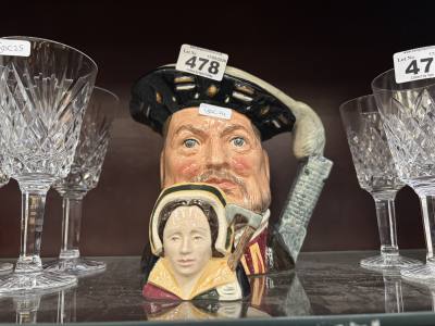 ROYAL DOULTON HENRY VIII + CATHERINE