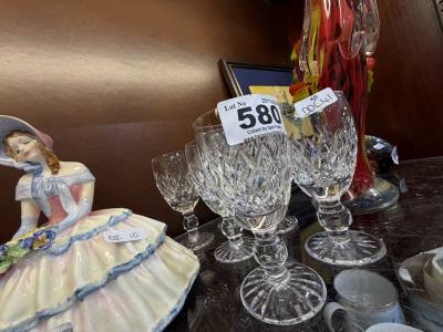 6 X WATERFORD CRYSTAL GLASSES