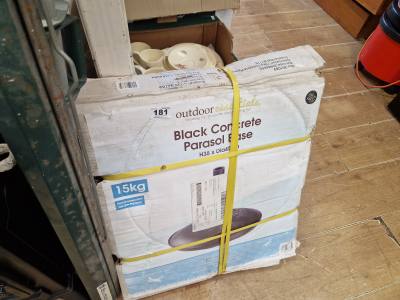 BOXED PARASOL BASE