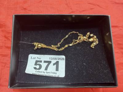 9CT GOLD BRACELET (1.1 GRAMS)