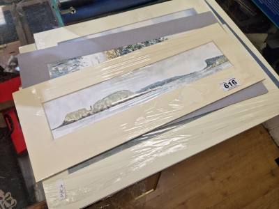 LOT OF UNFRAMED WATERCOLOURS