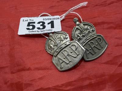 2 X ORIGINAL ARP BADGES
