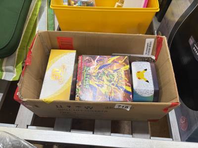 BOX OF POKEMON CARDS