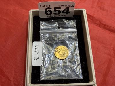22CT 1 DOLLAR COIN 1873