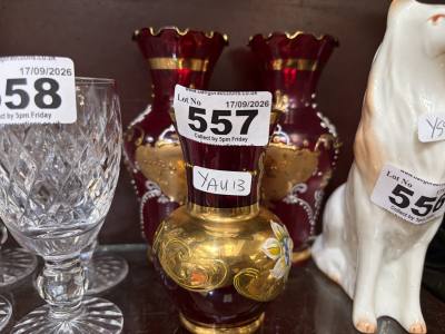 3 X PIECES OF VENETIAN GLASS