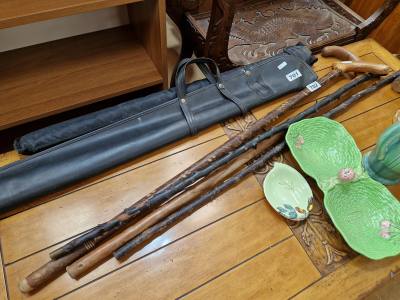 LOT OF WALKING STICKS