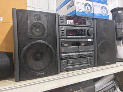 SONY STEREO SYSTEM + SPEAKERS