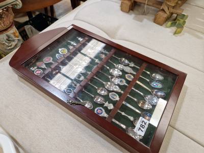 COLLECTORS SPOON CABINET