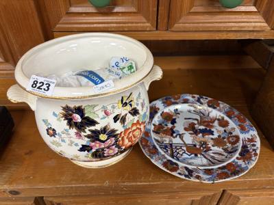 MASONS PLANTER + PLATE