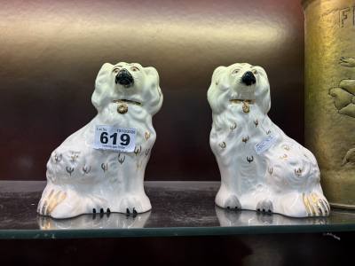 PAIR OF BESWICK MANTLE DOGS
